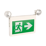 Self-Powered Combination LED Running Man Exit Sign (Thermoplastic)